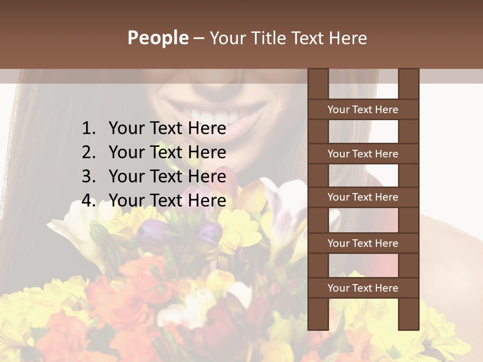Flower Portrait Mode PowerPoint Template