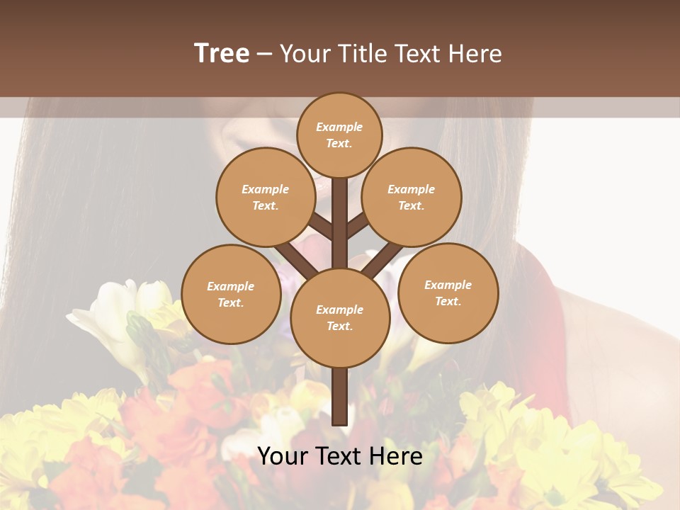 Flower Portrait Mode PowerPoint Template