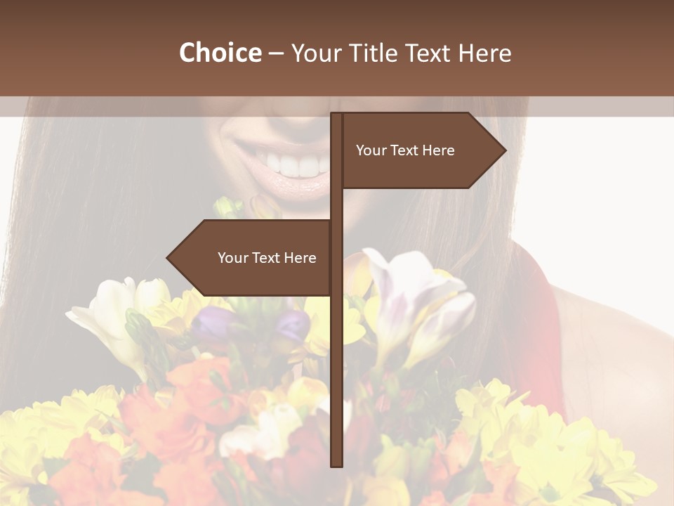 Flower Portrait Mode PowerPoint Template