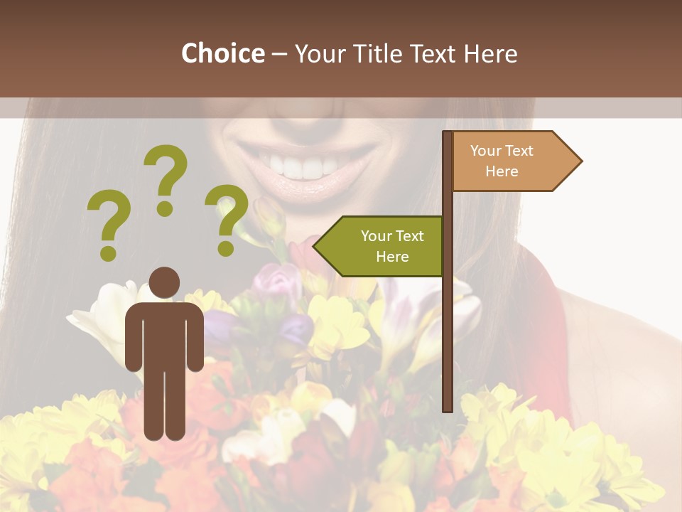 Flower Portrait Mode PowerPoint Template
