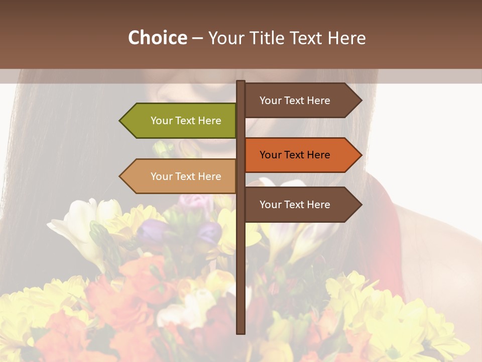 Flower Portrait Mode PowerPoint Template