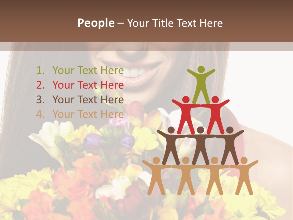 Flower Portrait Mode PowerPoint Template