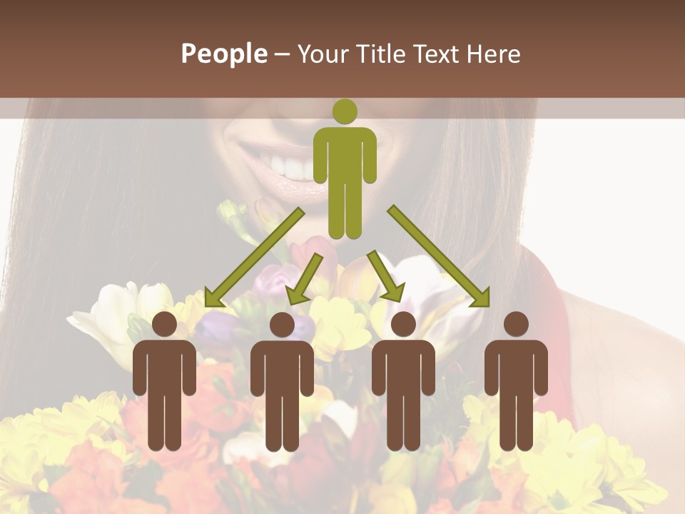 Flower Portrait Mode PowerPoint Template