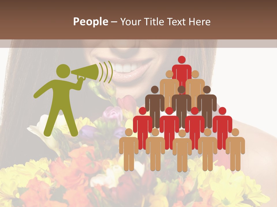 Flower Portrait Mode PowerPoint Template