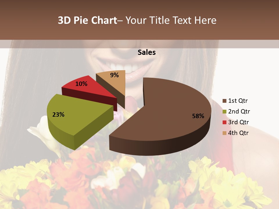 Flower Portrait Mode PowerPoint Template