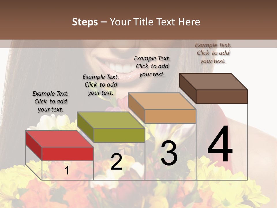 Flower Portrait Mode PowerPoint Template
