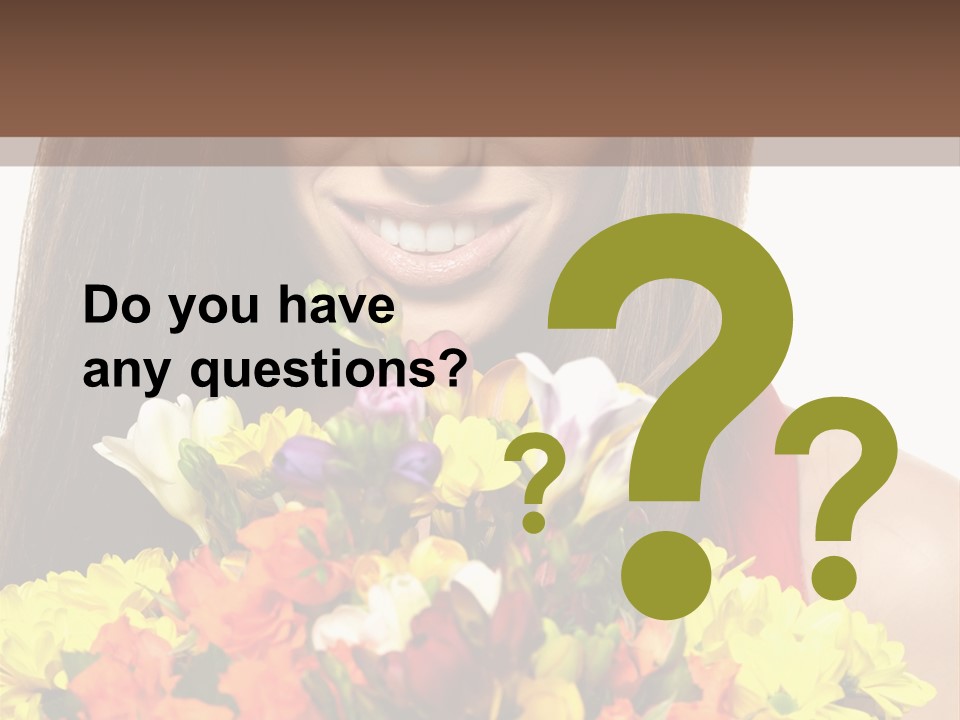 Flower Portrait Mode PowerPoint Template