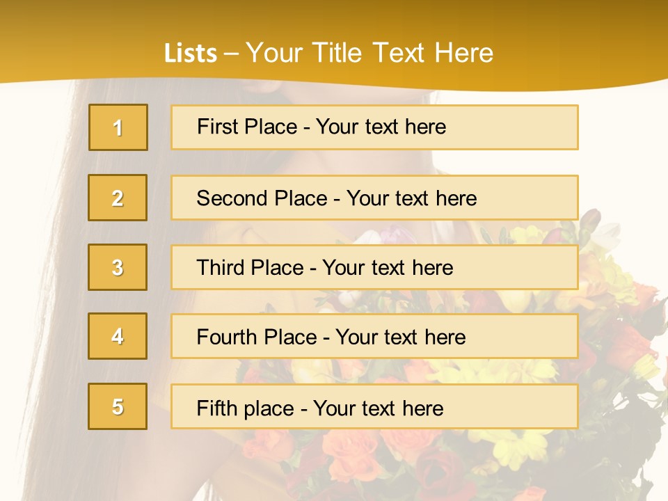Flora Expression Yellow PowerPoint Template