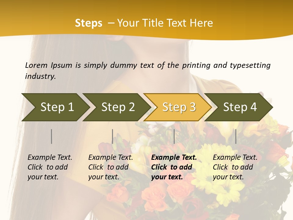 Flora Expression Yellow PowerPoint Template