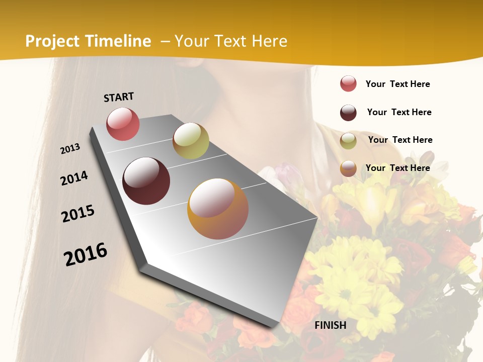 Flora Expression Yellow PowerPoint Template