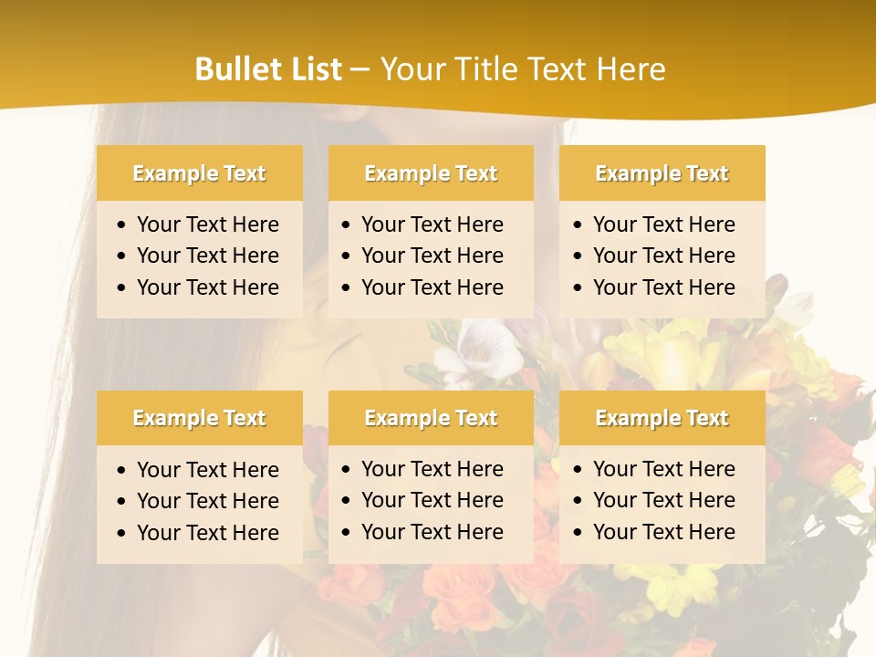 Flora Expression Yellow PowerPoint Template