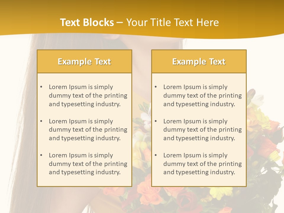 Flora Expression Yellow PowerPoint Template