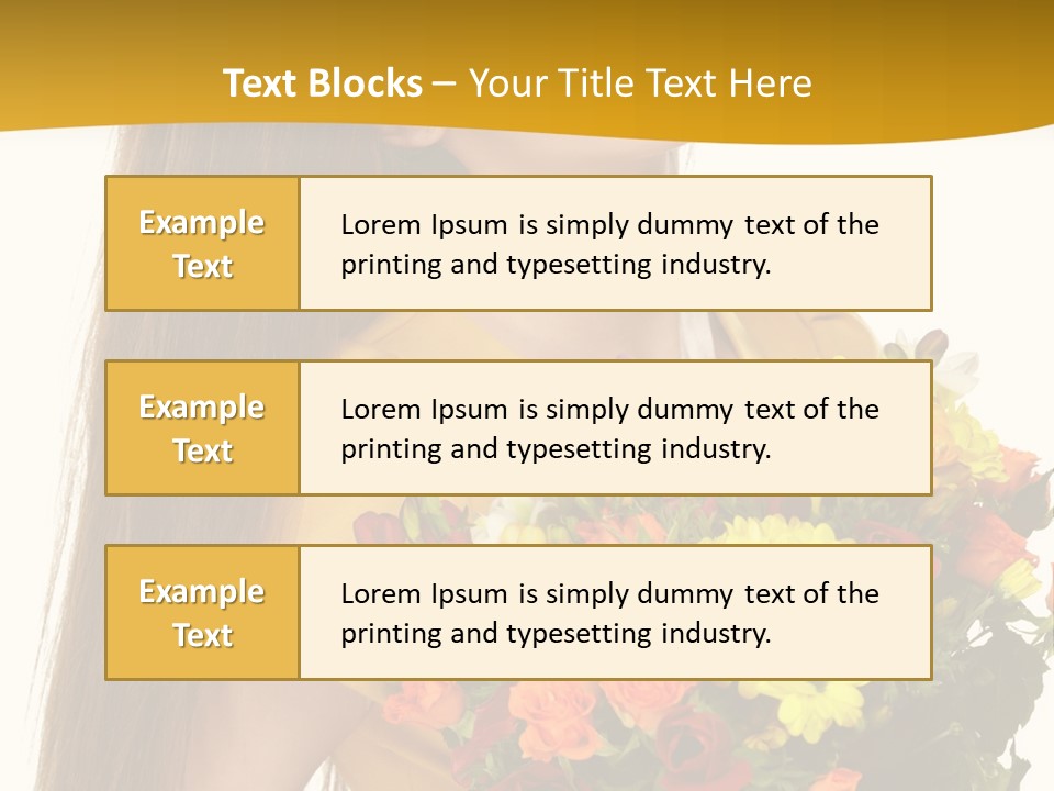 Flora Expression Yellow PowerPoint Template