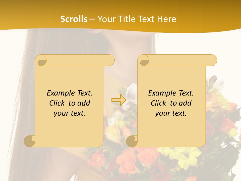 Flora Expression Yellow PowerPoint Template