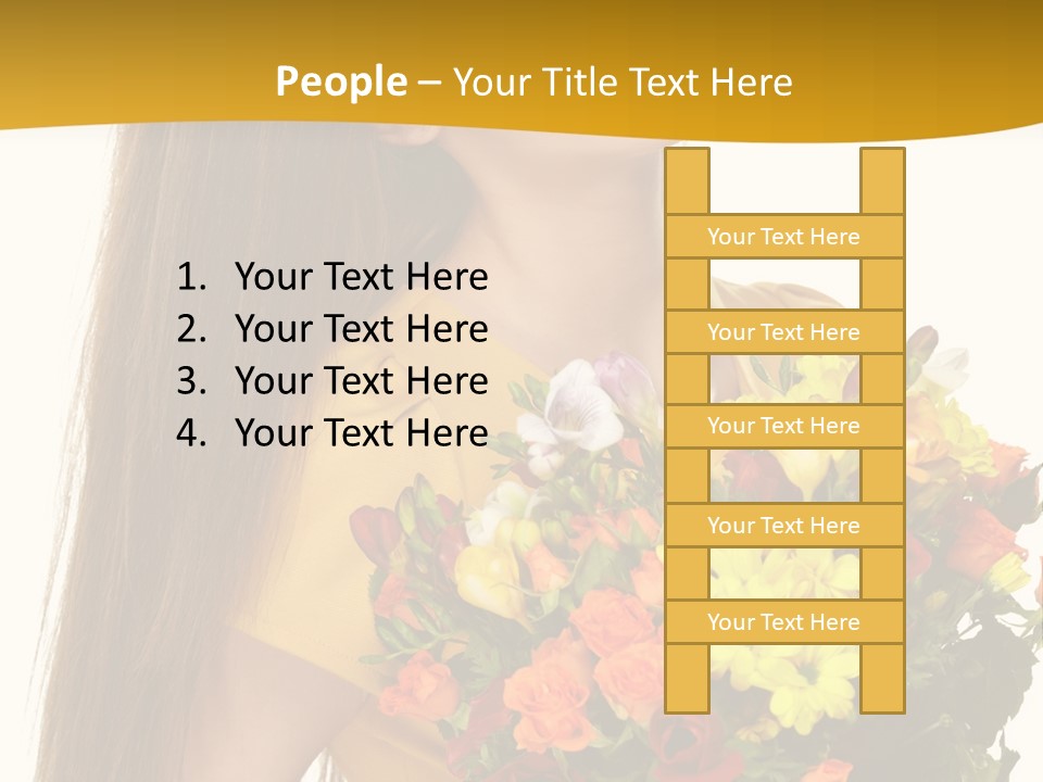 Flora Expression Yellow PowerPoint Template