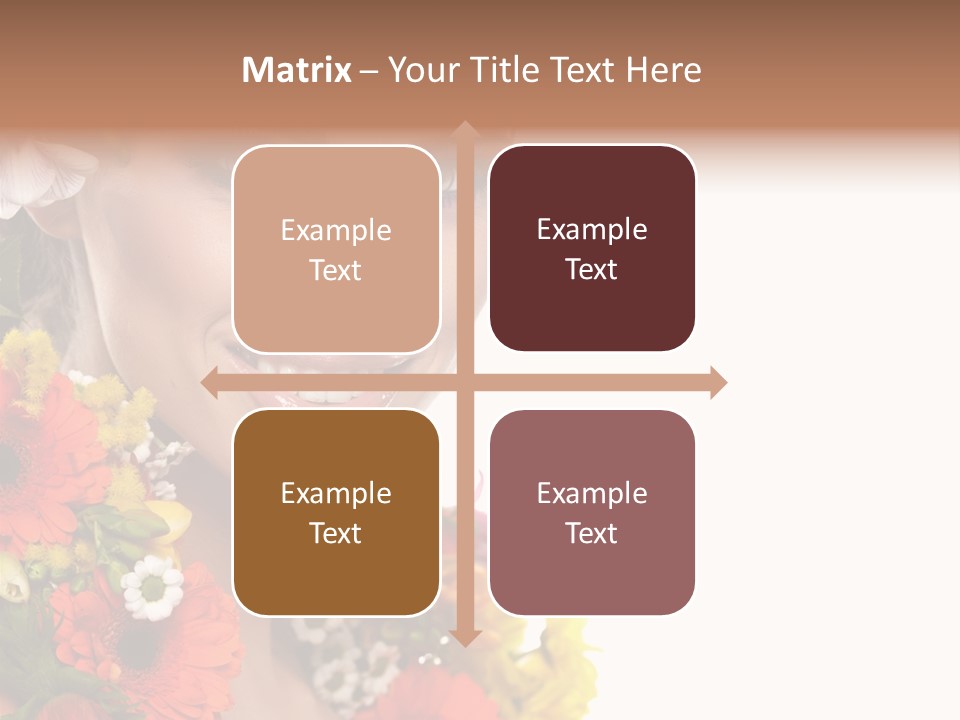 Spring Look Female PowerPoint Template