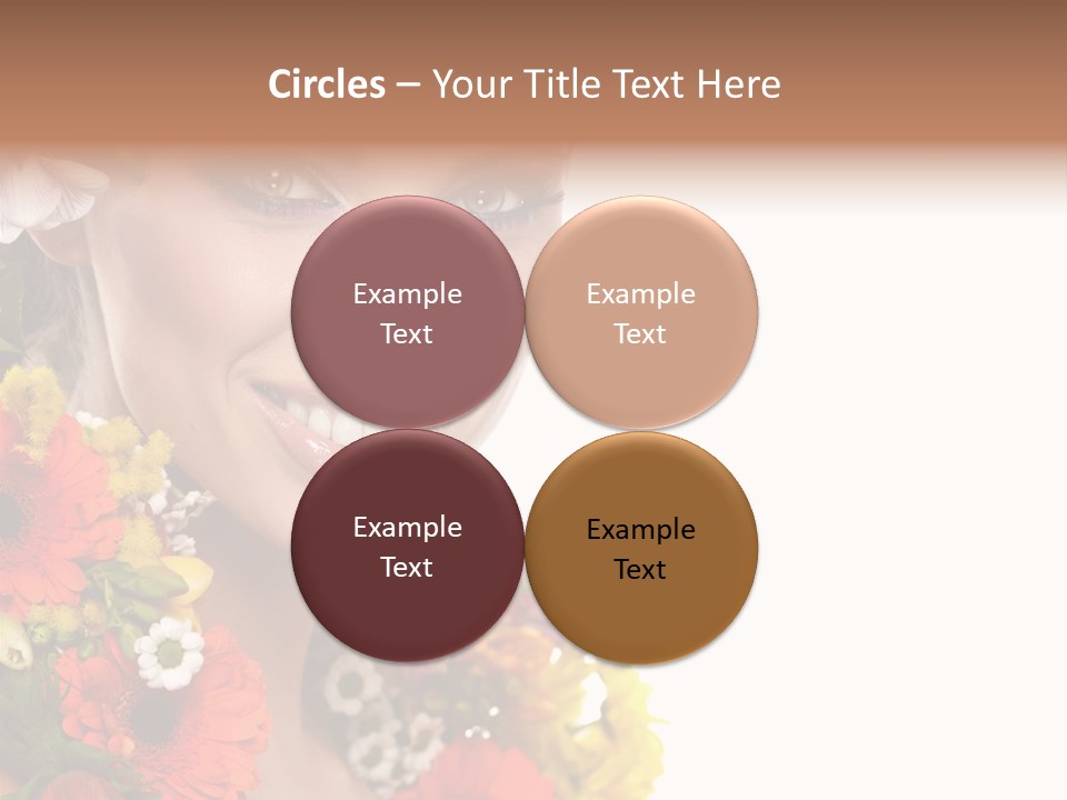 Spring Look Female PowerPoint Template