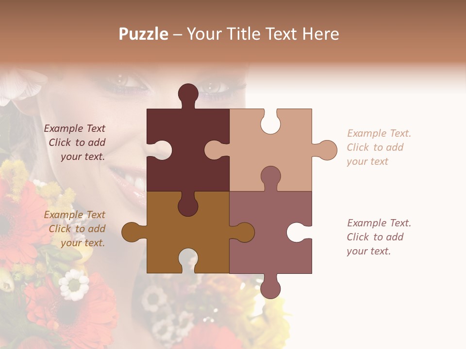 Spring Look Female PowerPoint Template