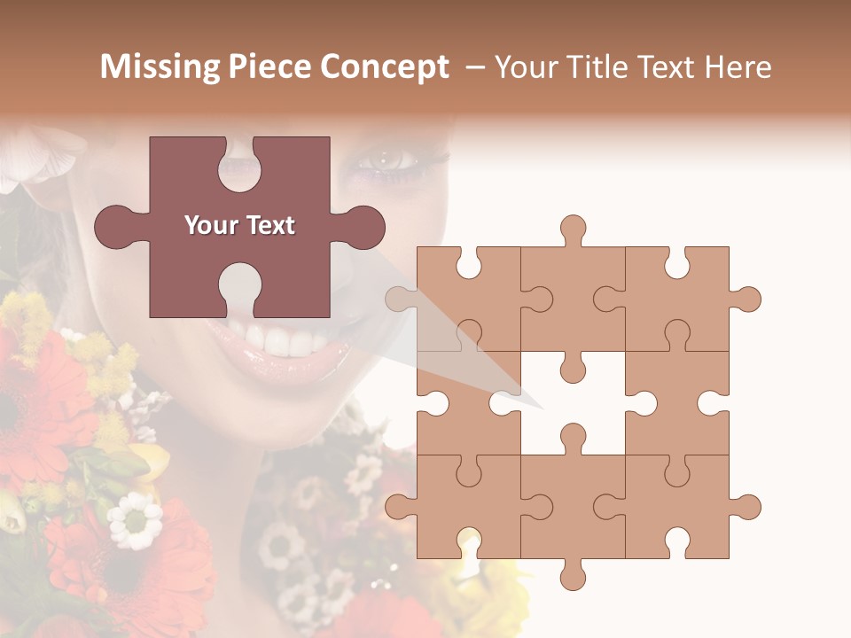 Spring Look Female PowerPoint Template