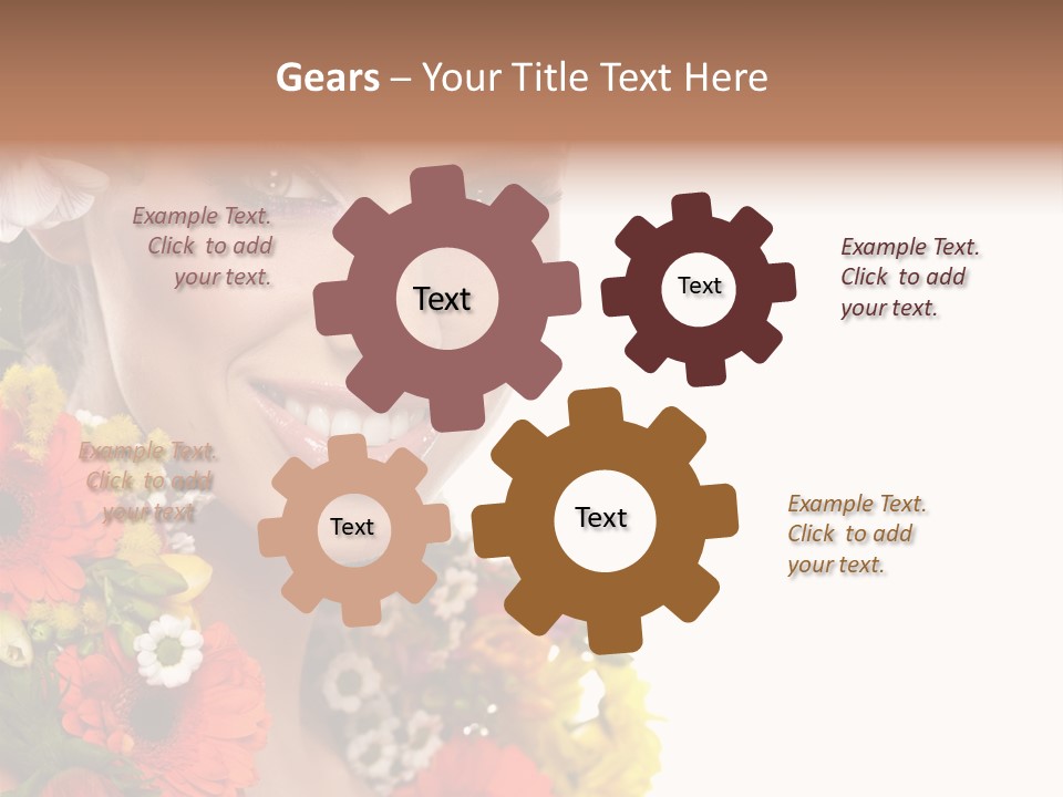 Spring Look Female PowerPoint Template