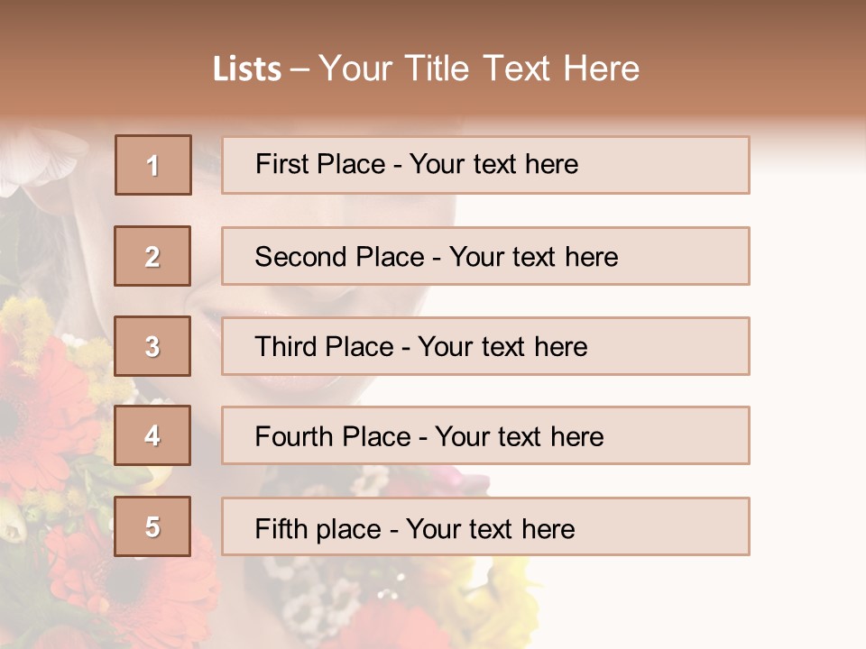 Spring Look Female PowerPoint Template