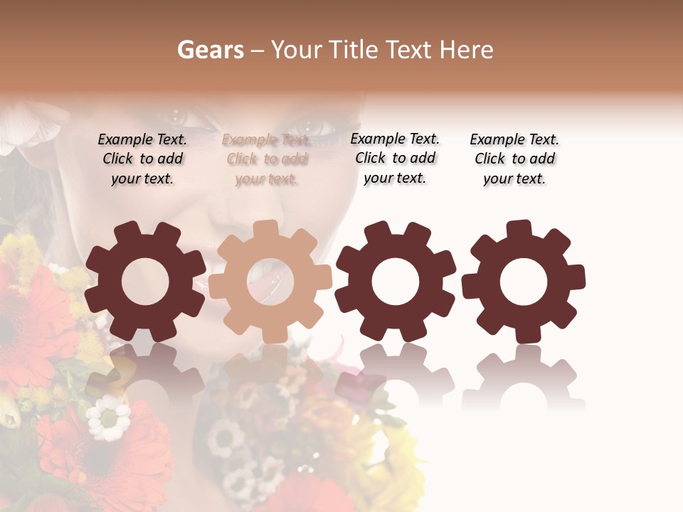 Spring Look Female PowerPoint Template