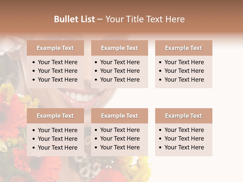 Spring Look Female PowerPoint Template