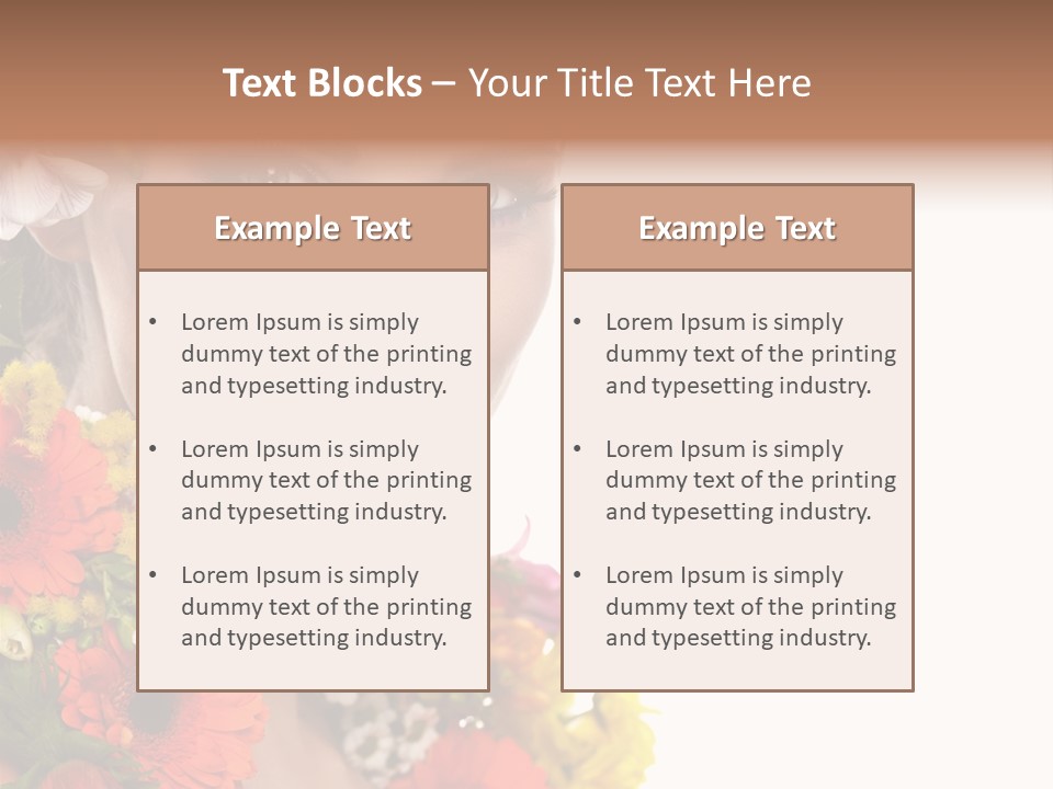 Spring Look Female PowerPoint Template