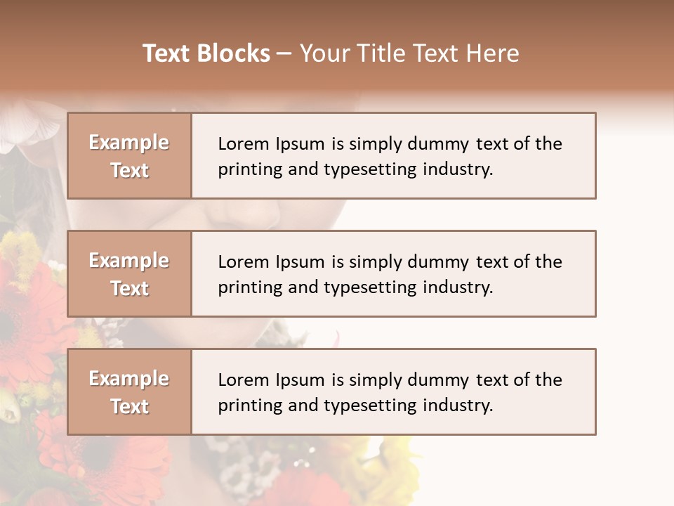 Spring Look Female PowerPoint Template