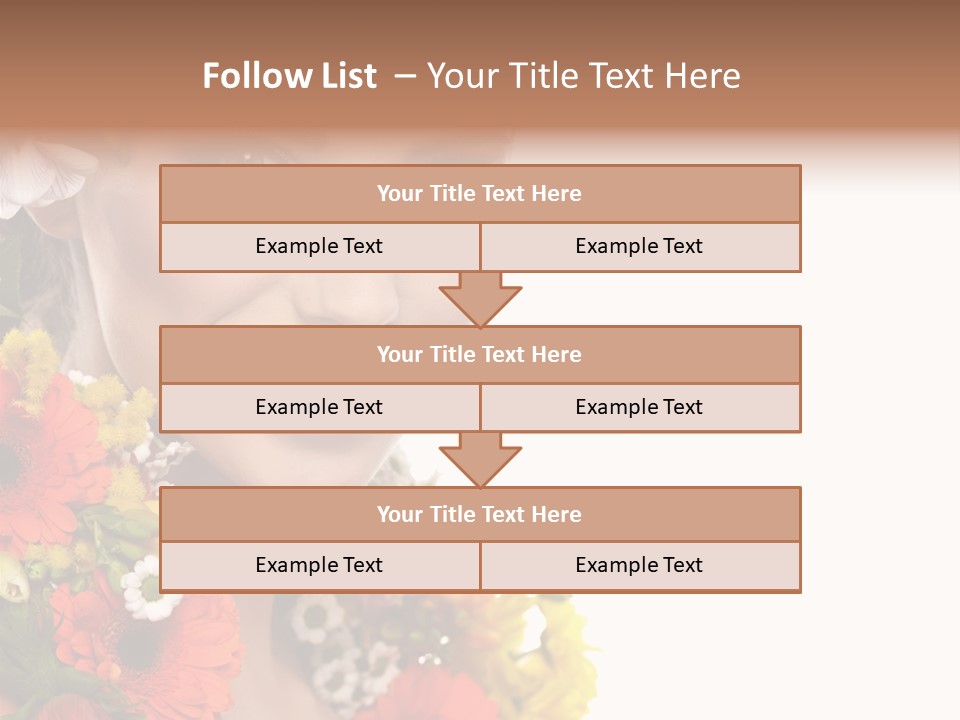 Spring Look Female PowerPoint Template