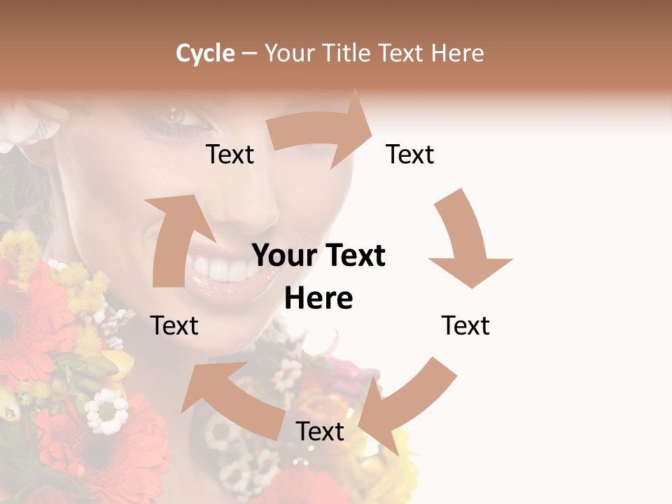 Spring Look Female PowerPoint Template
