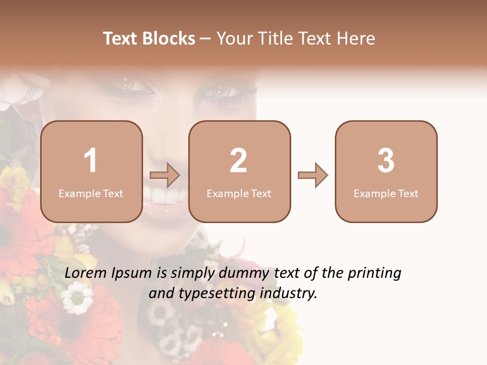 Spring Look Female PowerPoint Template