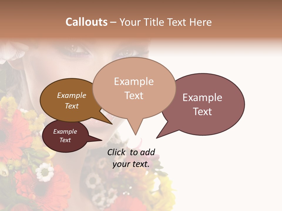 Spring Look Female PowerPoint Template