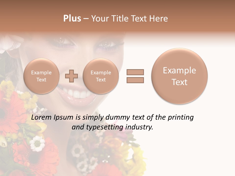 Spring Look Female PowerPoint Template