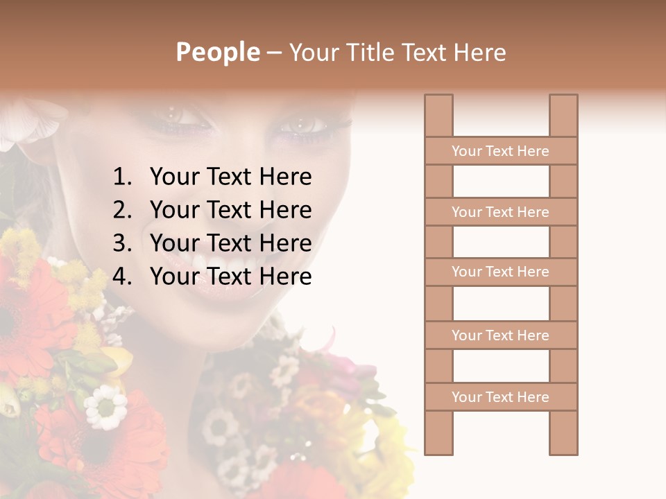 Spring Look Female PowerPoint Template