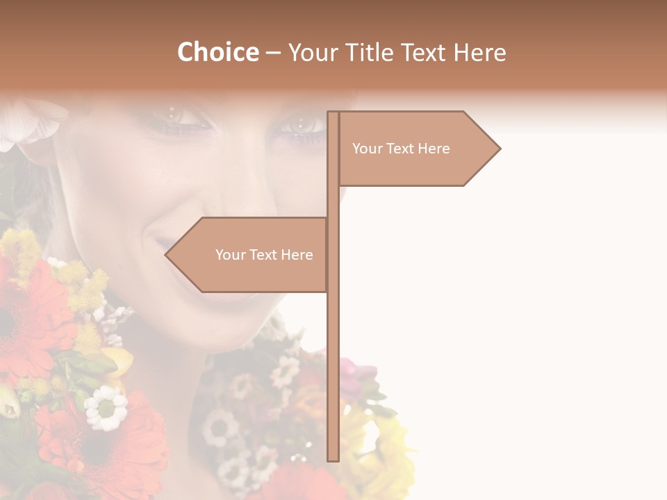 Spring Look Female PowerPoint Template