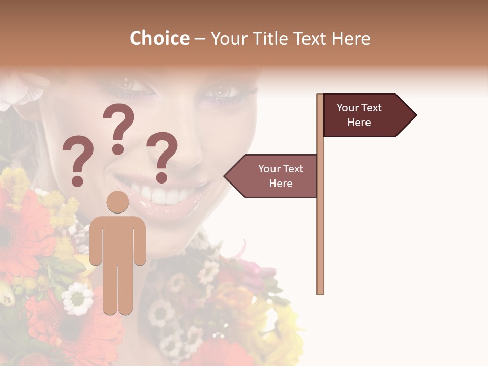 Spring Look Female PowerPoint Template