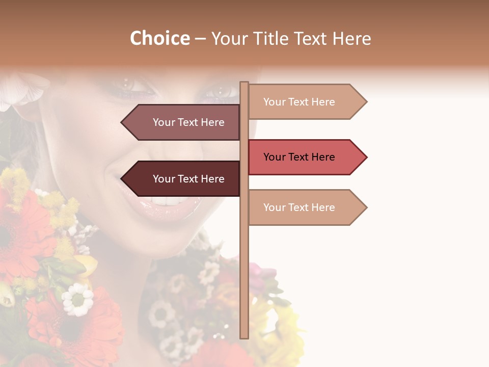 Spring Look Female PowerPoint Template