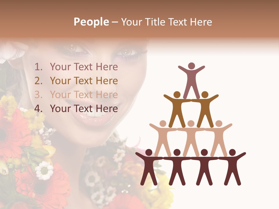 Spring Look Female PowerPoint Template