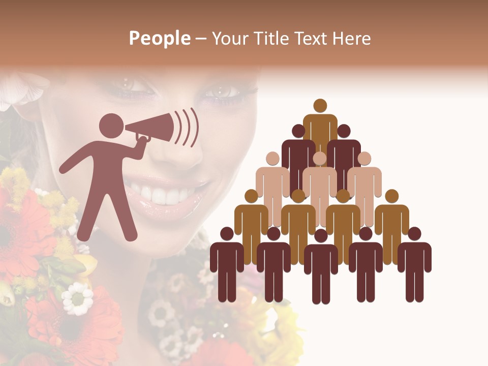 Spring Look Female PowerPoint Template