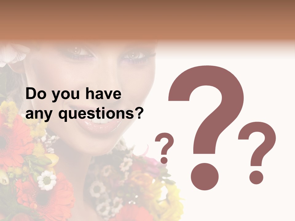 Spring Look Female PowerPoint Template