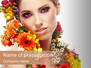 Skincare Closeup Happy PowerPoint Template