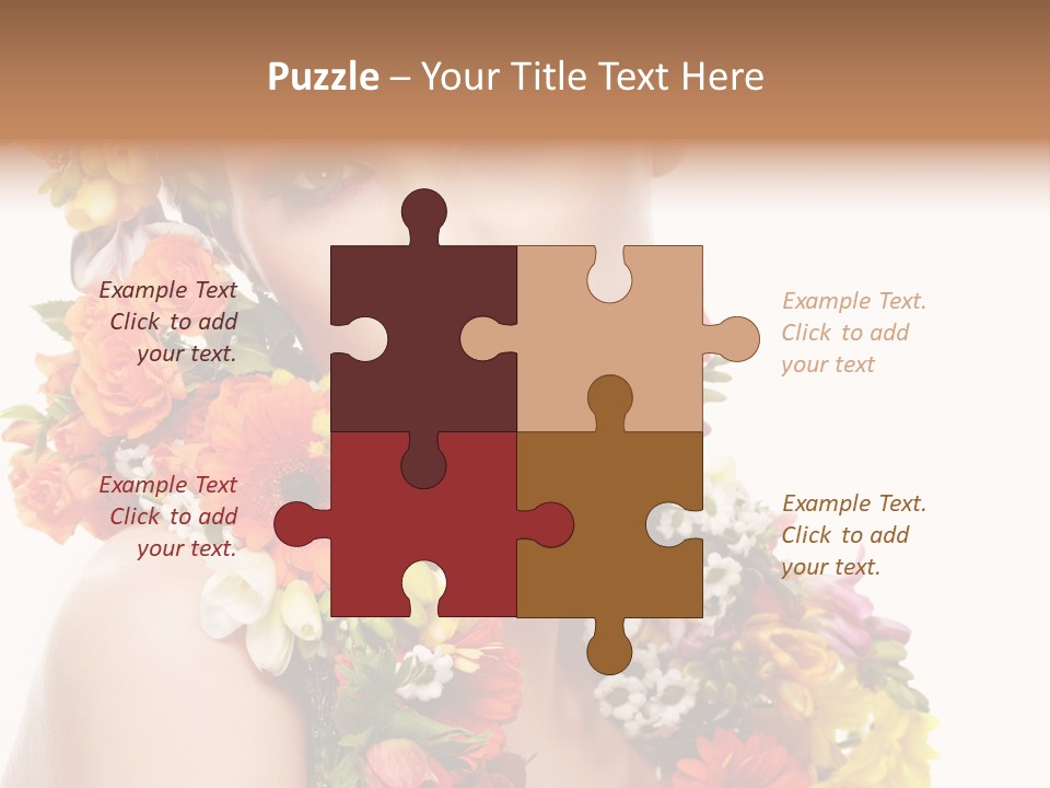 Skincare Closeup Happy PowerPoint Template