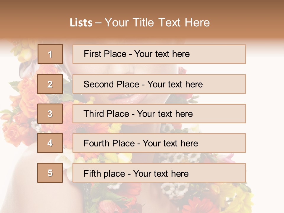 Skincare Closeup Happy PowerPoint Template