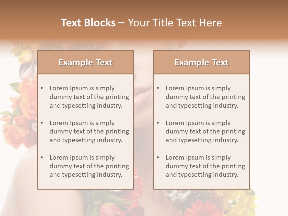 Skincare Closeup Happy PowerPoint Template