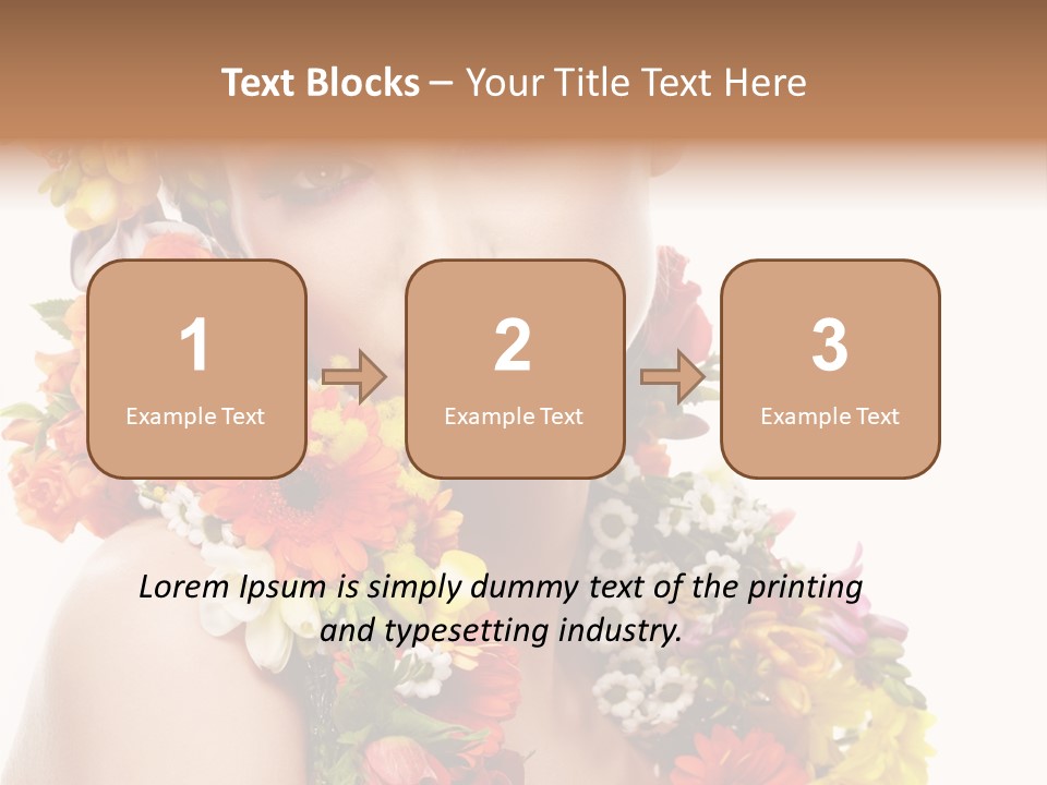 Skincare Closeup Happy PowerPoint Template