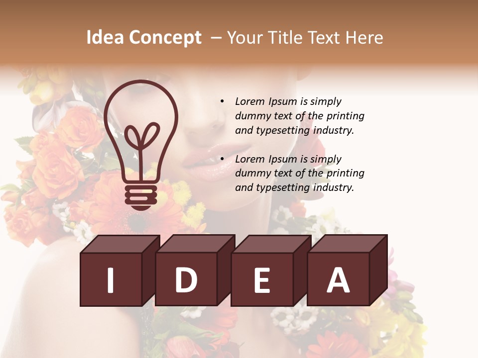 Skincare Closeup Happy PowerPoint Template