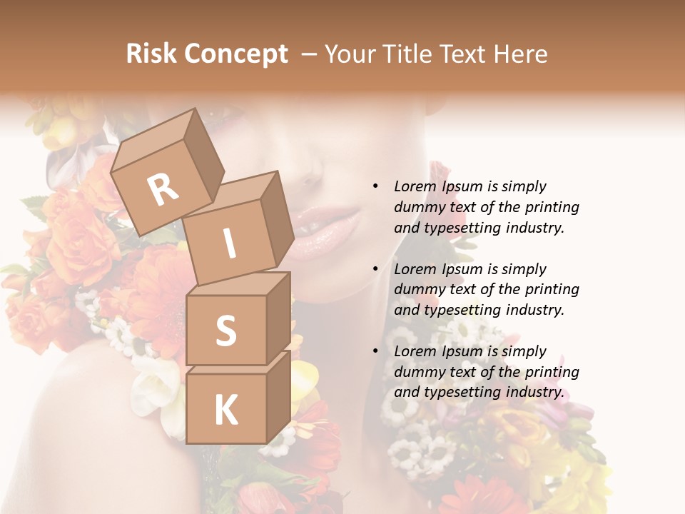 Skincare Closeup Happy PowerPoint Template