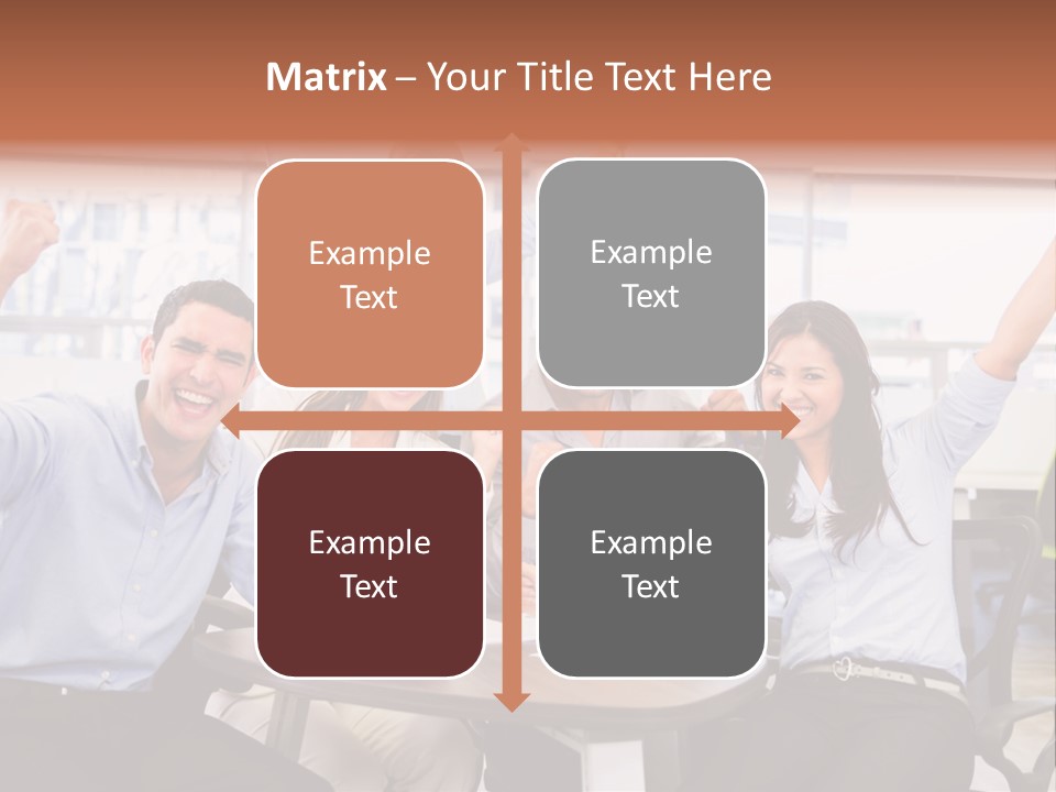 Businesspeople Adults Coworkers PowerPoint Template