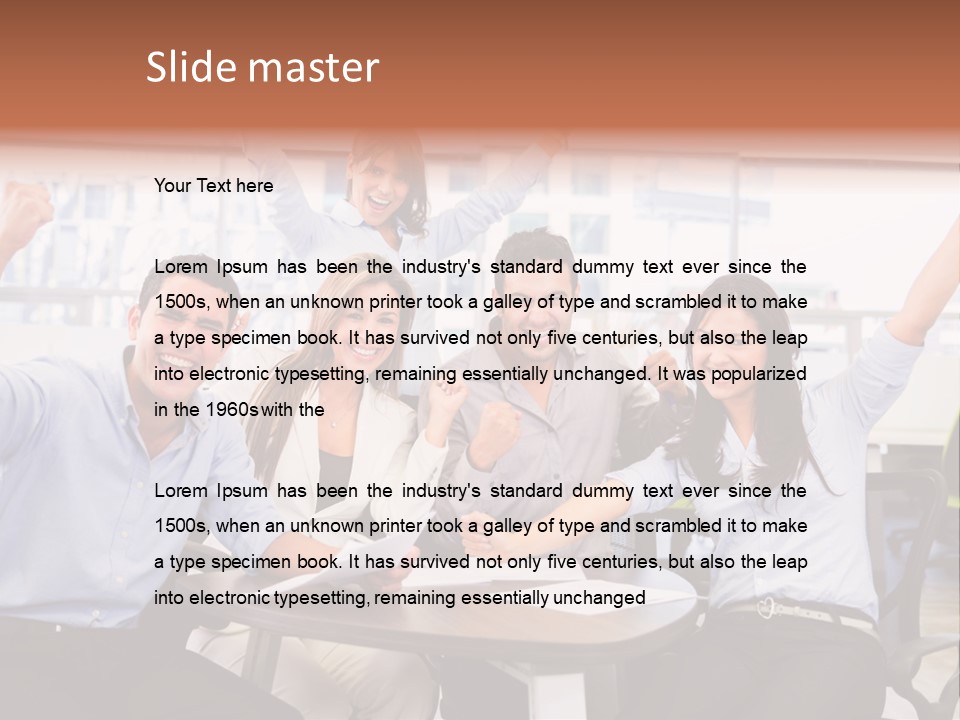 Businesspeople Adults Coworkers PowerPoint Template
